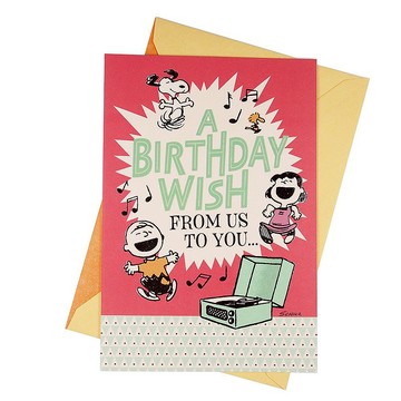 天天都快樂(復古色)【Hallmark-Snoopy卡片 生日祝福】