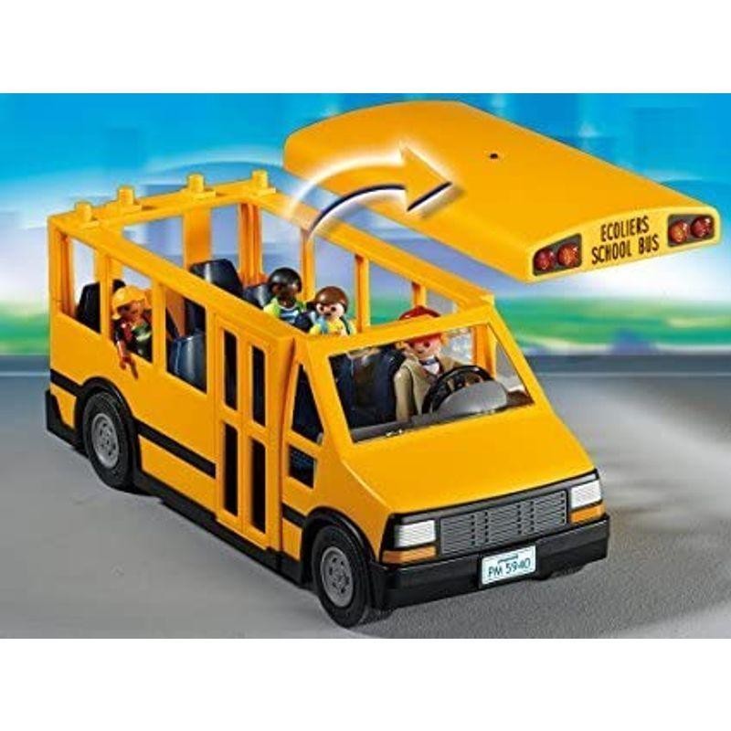 PLAYMOBIL (プレイモービル) School Bus Vehicle Playset スクールバス