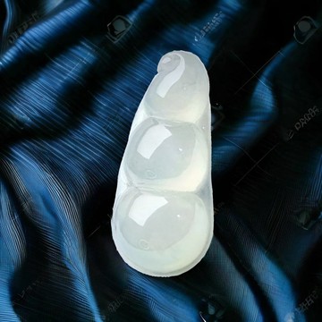 放光高冰種翡翠福豆項鍊 | 裸石 | 天然緬甸玉翡翠A貨 | 送禮