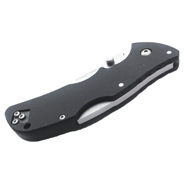 COLD STEEL 冷鋼折刀MINI RECON 1劍型AUS10A鋼GRN柄 露營刀具  黑色 + 銀色  1支