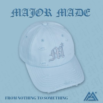 破壞感復古歌德字多色老帽