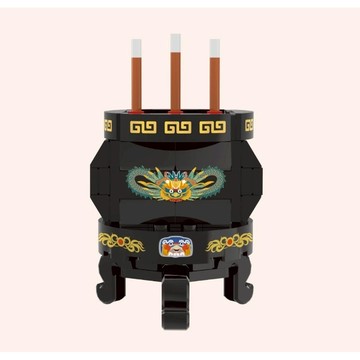 [現貨快出 ]積木 白沙屯媽祖 金虎爺將軍 瑤池金母 香爐積木組