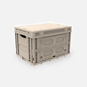 折疊置物籃附蓋(超大輪摺疊桌/推車專用)