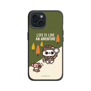 iPhone 15 SolidX 黑 - 爽爽貓 Song Song Meow by SECOND - 冒險爽爽貓