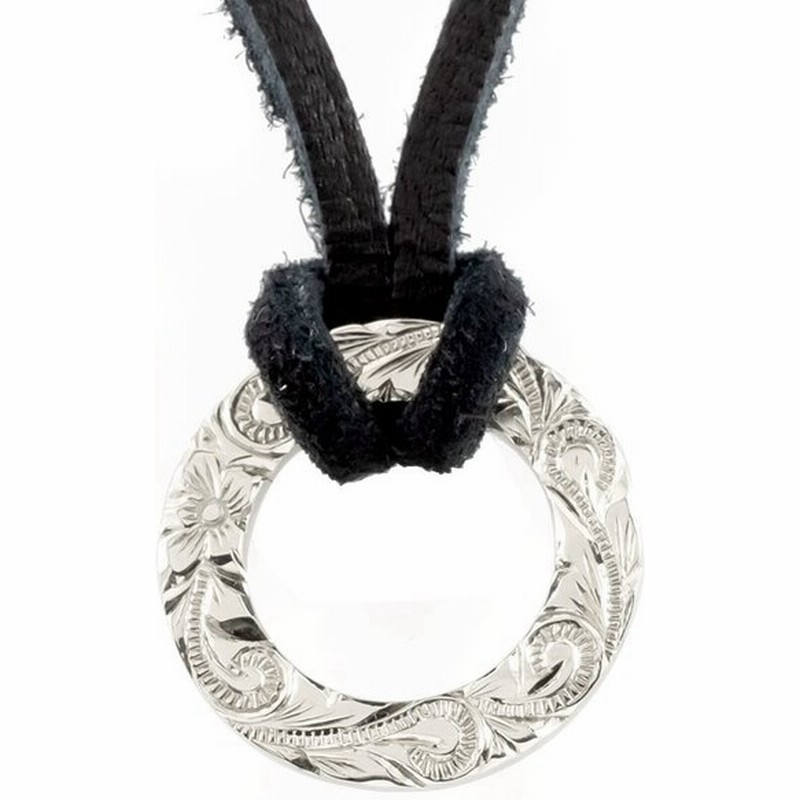 ハワイアンジュエリー メンズ ネックレス ホワイトゴールドk18 リング 革ひも 18金 輪っか リングネックレス キーリングネックレス トップ 男性 新春初売り 人気 通販 Lineポイント最大0 5 Get Lineショッピング