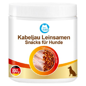 Kalso 科德司 寵物鱈魚亞麻籽方塊錠 100公克 德國原產  1罐  全齡犬隻
