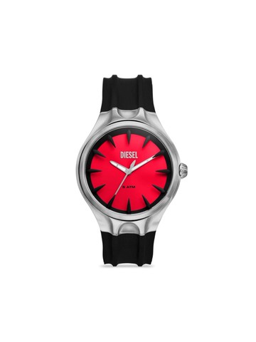 Diesel - Streamline 44mm - men - Silicone/stainless steel - One Size - Red