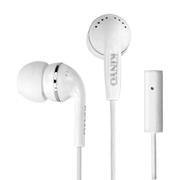 Kinyo 耳機 1m  IPEM-61  白色