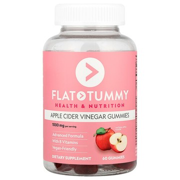 Flat Tummy, 蘋果醋軟糖，天然蘋果味，60 粒