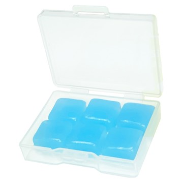 超舒適矽膠耳塞 藍色  6個  1盒