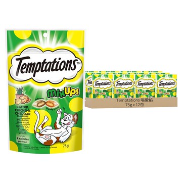 Temptations 喵愛餡 貓點心 三重奏  貓薄荷 + 嫩雞及起司  75g  12包