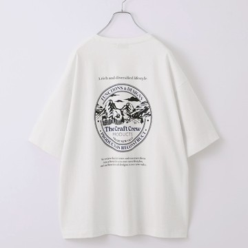 THE CRAFT CREW PRODUCTS 山脈 圓標圖案 印花短袖 上衣 日牌 抗菌消臭 戶外 共5色