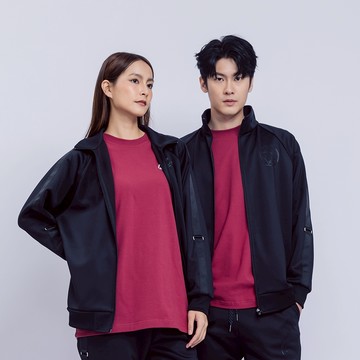 KINGO男女款｜寬版落肩織帶外套 521501｜官方直營