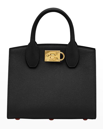 Studio Box Mini Leather Top-Handle Bag