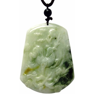 春彩滿紫滿綠圓龍牌 天然A貨翡翠玉石吊墜子項鍊PP50