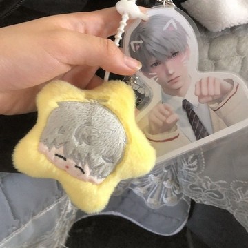 ✨台灣發貨 特價優惠✨【5921人好評】戀與深空同人沈星回星星毛絨掛件棉花娃娃吱吱叫玩偶鑰匙扣書包