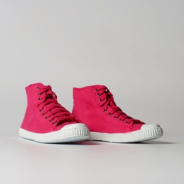 西班牙帆布鞋 高筒款 桃紅色 香香鞋 61997 88