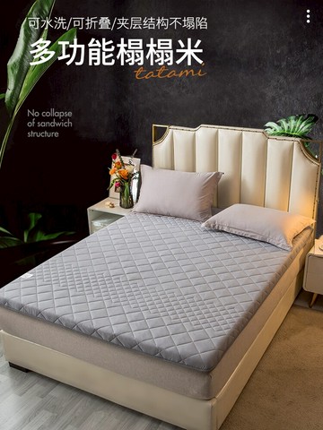 抗菌防螨全棉床墊軟墊家用防滑榻榻米墊學生宿舍單人薄款墊被褥子