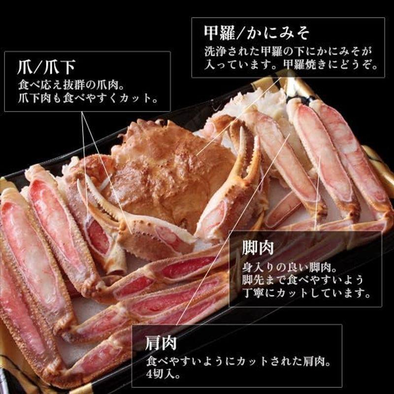 風味絶佳.山陰 かにみそ付き 生ズワイガニまるごとかに鍋セット約600g（2?3人前） かに カニ 蟹