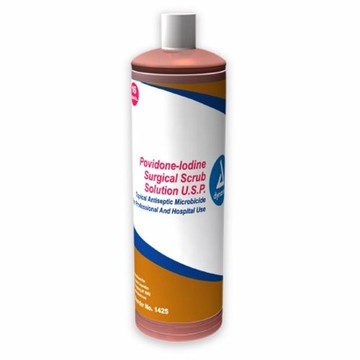 Surgical Scrub Dynarex 16 oz. Bottle 7.5% Strength Povidone-Iodine Case of 24 by Dynarex