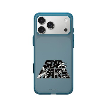 iPhone 17 Pro Max Clear (相機按鈕) 夜幕藍 - 迪士尼-星際大戰 Star Wars - Spaceship Logo-經典