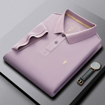 【新款熱賣】夏季純色純棉100%新款夏天透氣上衣POLO男士休閑短袖商務T恤翻領t