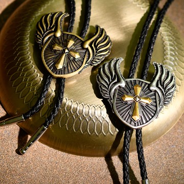 【MF select】大天使守護 保羅領帶 Bolo Tie  皮繩領帶 襯衫領繩 西裝領帶 領繩領帶