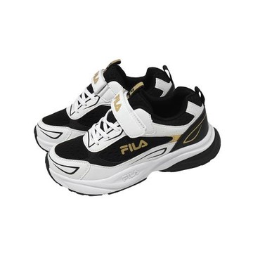 Fila 慢跑鞋 J807A 中大童鞋 女鞋 白 魔鬼氈 運動鞋 斐樂 3J807A108