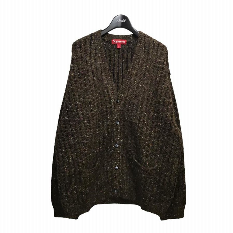 Supreme confetti カーディガン ブラウン Lサイズ