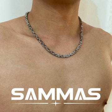 SAMMAS 拜占庭項錬 歐美霸氣 項鏈 钛钢項錬 洗澡可佩戴 ins風 朋克項錬 嘻哈項錬 个性項錬 百搭 男生項錬