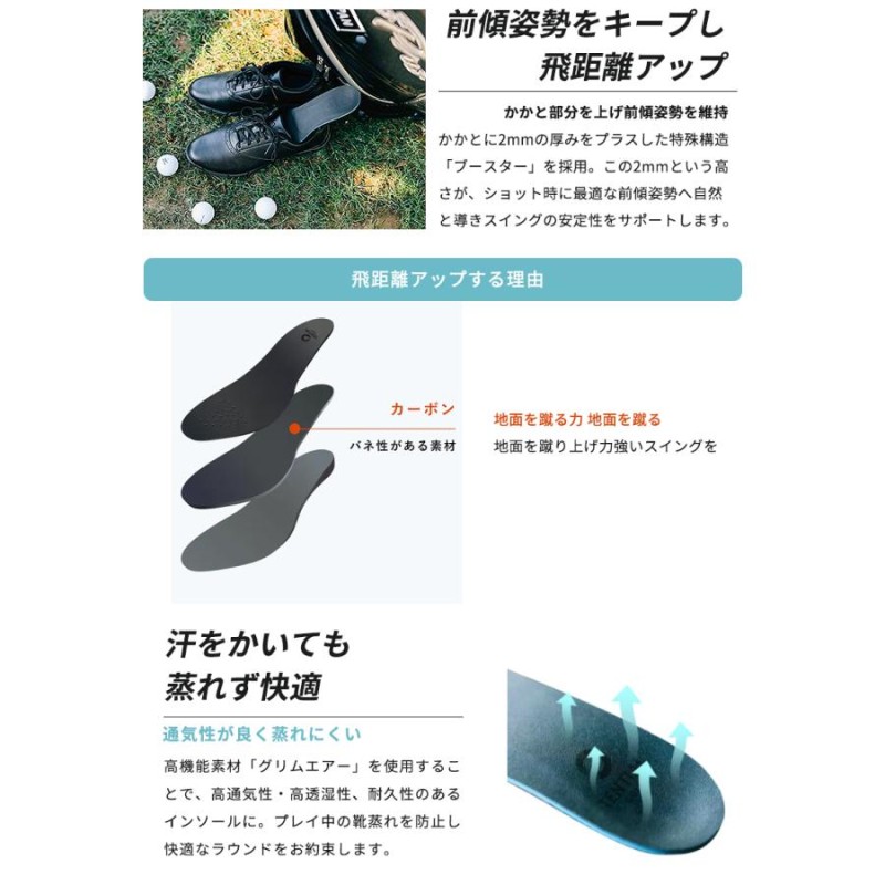 TENTIAL GOLF INSOLE +CARBON ゴルフのスコアアップに悩んでいる人のためのインソール  履くだけで足元からプレイヤーのショット安定と飛距離向上をサポート | LINEブランドカタログ