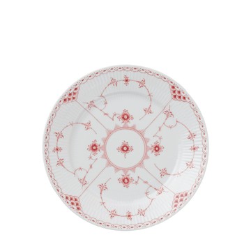 半花邊寶石紅 - 盤22cm