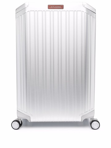 PIQUADRO - big Alu Spinner hardcase trolley - men - Leather/Aluminium/PVC - One Size - Grey
