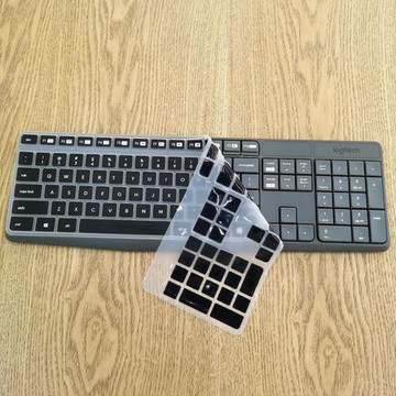 Logitech羅技MK315無線鍵盤保護膜K375s多設備無線藍牙鍵盤防塵套MK235臺式機按鍵凹凸墊罩鍵位膜全覆蓋配件