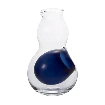 ADERIA GLASS 葫蘆清酒壺 透明色 210ml  87 x 37 x 142mm  1個