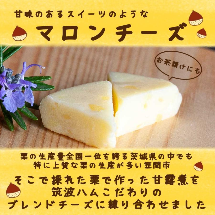 マロンチーズ 90g 筑波ハム 国産 茨城県産 プロセスチーズ チーズ 特産品 栗 甘露煮