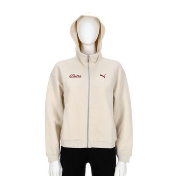Puma 流行系列Retro Tape 女款 米黃色 亞規 運動 休閒 連帽 外套 63631787