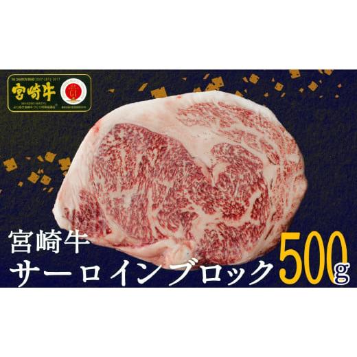 ふるさと納税 宮崎県 美郷町  サーロイン ブロック 500g 黒毛 和牛 ステーキ 国産 宮崎 A4 A5等級 牛肉 焼肉 宮崎県産 冷凍 送料無料 ブランド 牛 …