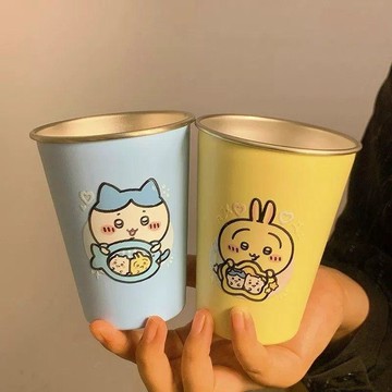 【臺灣-出貨】吉伊卡哇漱口杯可愛兒童情侶牙缸卡通杯子漱口杯304不鏽鋼家用杯DFC25