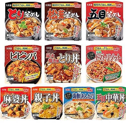 丸美屋 どんぶり ごはん付き 10種類 アソート セット 親子丼 麻婆丼 中華丼 ビビンバ とり丼 海鮮あんかけ トマトリゾット 釜めし3種