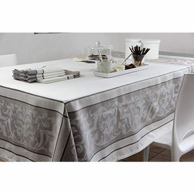 Sud etoffe（シュッド エトッフ）テーブルクロス 南仏プロヴァンス ジャガード織 EYGALIERE TAUPE グレージュ 150cm x