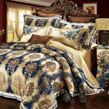 {棉柔纖維}別墅樣板 歐式貢緞提花十件套七天預購+現貨