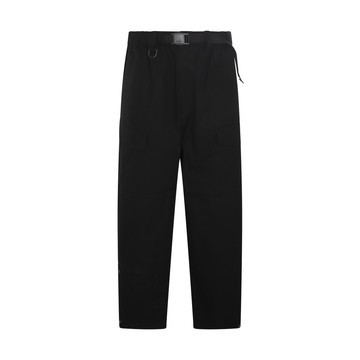 Adidas Y-3 - Black Cotton Belted Waist Pants