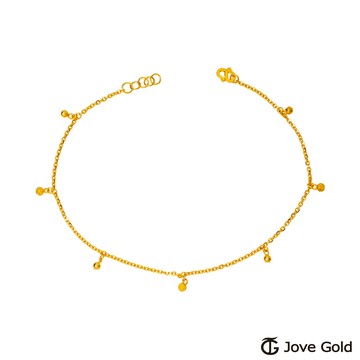 【JoveGold漾金飾】 溫暖回憶黃金腳鍊