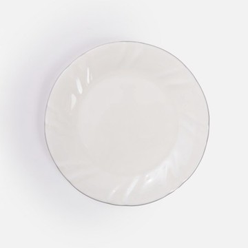 朵樂骨瓷平盤8吋 白