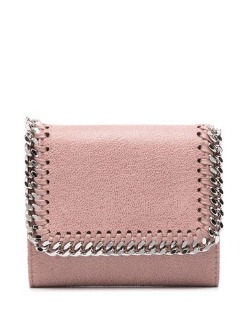 Stella McCartney - Falabella chain-trim wallet - women - Fabric - One Size - Pink