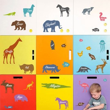 JB Design - 時尚壁貼-北歐風動物樂園 (70cm*50cm)
