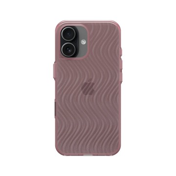 iPhone 17 Clear (相機按鈕) 晶醺玫 - Textured Glass: Luminous Sculpture 玻璃紋理系列：光映雕塑 - 水波紋理玻璃