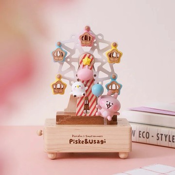 【知音Jean】Wooderful life x 卡娜赫拉的小動物 摩天輪音樂鈴-P助&粉紅兔【墊腳石】