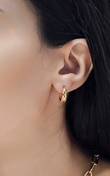 簡約耳圈 | 14K注金 | 免運 | Belinda輕珠寶